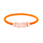 [Eternal Jewelry]CHANCE LARGE 8 FIGURE BUCKLE HALF DIAMOND BRACELET ROSE GOLD - Image 5