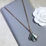 [Eternal Jewelry]CLOVER 25MM GOLD DARK MOP BIG CLOVER NECKLACE - Image 8