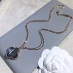 [Eternal Jewelry]CLOVER 25MM GOLD DARK MOP BIG CLOVER NECKLACE - Image 9