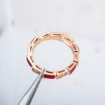 [Eternal Jewelry]SERPENTI RING PINK GOLD CARNELIAN DIAMOND 3MM - Image 7