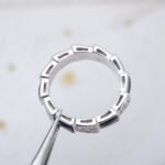 [Eternal Jewelry]SERPENTI RING SILVER DIAMOND BLACK MOP 4MM - Image 10