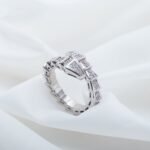 [Eternal Jewelry]SERPENTI RING SILVER DIAMOND PAVED 4MM - Image 3