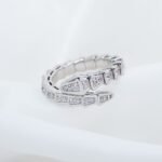 [Eternal Jewelry]SERPENTI RING SILVER DIAMOND PAVED 4MM - Image 4