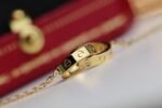 [Eternal Jewelry]LOVE NECKLACE DOUBLE RING GOLD - Image 3