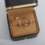 [Eternal Jewelry]JUSTE EARRINGS 12.75MM PINK GOLD DIAMOND - Image 3