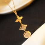[Eternal Jewelry]STAR AND SUN DIAMOND PINK GOLD NECKLACE - Image 3