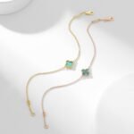 [Eternal Jewelry]CLOVER BRACELET MALACHITE 1 MOTIF