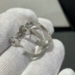 [Eternal Jewelry]LOVE DIAMOND SILVER HOOP EARRINGS - Image 6