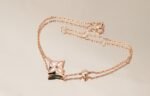 [Eternal Jewelry]STAR PINK MOP 1 DIAMOND PINK GOLD NECKLACE - Image 3