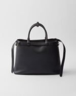 Prada Buckle Medium Leather Double-Belted Handbag - Image 4