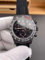 DIW‑Style Forged Carbon Daytona Black Red Accent