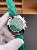Emerald Green Roman Dial Lizard Strap Daytona - Image 3