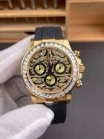 Rolex Daytona Tiger Plate CVD Diamond Rubber Daytona