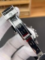 Custom Baguette Ruby Bezel Daytona, Red Stone Dial, Rubber Strap - Image 5