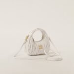 Wander Matelassé Mini Hobo Bag White - Image 5