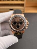 Rolex Cosmograph Daytona Everose Gold Chocolate Dial Rubber Strap m126515LN‑0005 - Image 2
