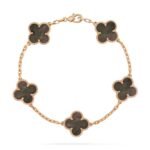 [Eternal Jewelry]CLOVER 5 MOTIF GRAY MOP  BRACELET - Image 2