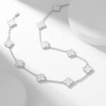 [Eternal Jewelry]CLOVER 10 MOTIFS WHITE MOTHER OF PEARL NECKLACE - Image 10