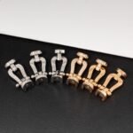[Eternal Jewelry]FORCE LARGE HORSESHOE FULL DIAMOND BRACELET SILVER - Image 17