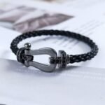 [Eternal Jewelry]FORCE LARGE SERIES HORSESHOE BLACK SAMURAI BRACELET - Image 2