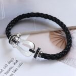 [Eternal Jewelry]FORCE LARGE HORSESHOE BLACK DIAMOND BRACELET SILVER - Image 16