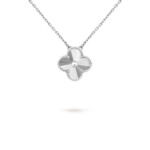 [Eternal Jewelry]CLOVER 15MM LASER NECKLACE SILVER