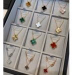 [Eternal Jewelry]CLOVER 15MM BLUE CHALCEDONY NECKLACE SILVER - Image 10