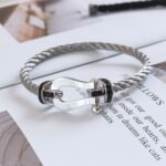 [Eternal Jewelry]FORCE LARGE HORSESHOE BLACK DIAMOND BRACELET SILVER - Image 17