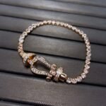 [Eternal Jewelry]FORCE  LARGE HORSESHOE FULL DIAMOND TENNIS BRACELET - Image 7