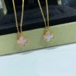 [Eternal Jewelry]CLOVER 15MM PINK MOTHER-OF-PEARL SINGLE FLOWER NECKLACE - Image 4