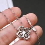 [Eternal Jewelry]LOOP NECKLACE FULL MOTIF DIAMOND 16MM MULTIPLE COLORS - Image 17