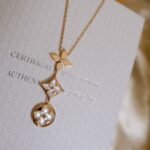 [Eternal Jewelry]COLOR BLOSSOM LARIAT NECKLACE PINK GOLD WHITE MOTHER PEARL AND DIAMOND - Image 8