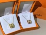 [Eternal Jewelry]HM CLIC YELLOW ENAMEL GOLD NECKLACE - Image 4
