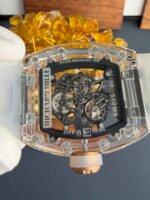 RM055 Bubba Watson Crystal transparent case rose gold bezel  Replica - Image 6