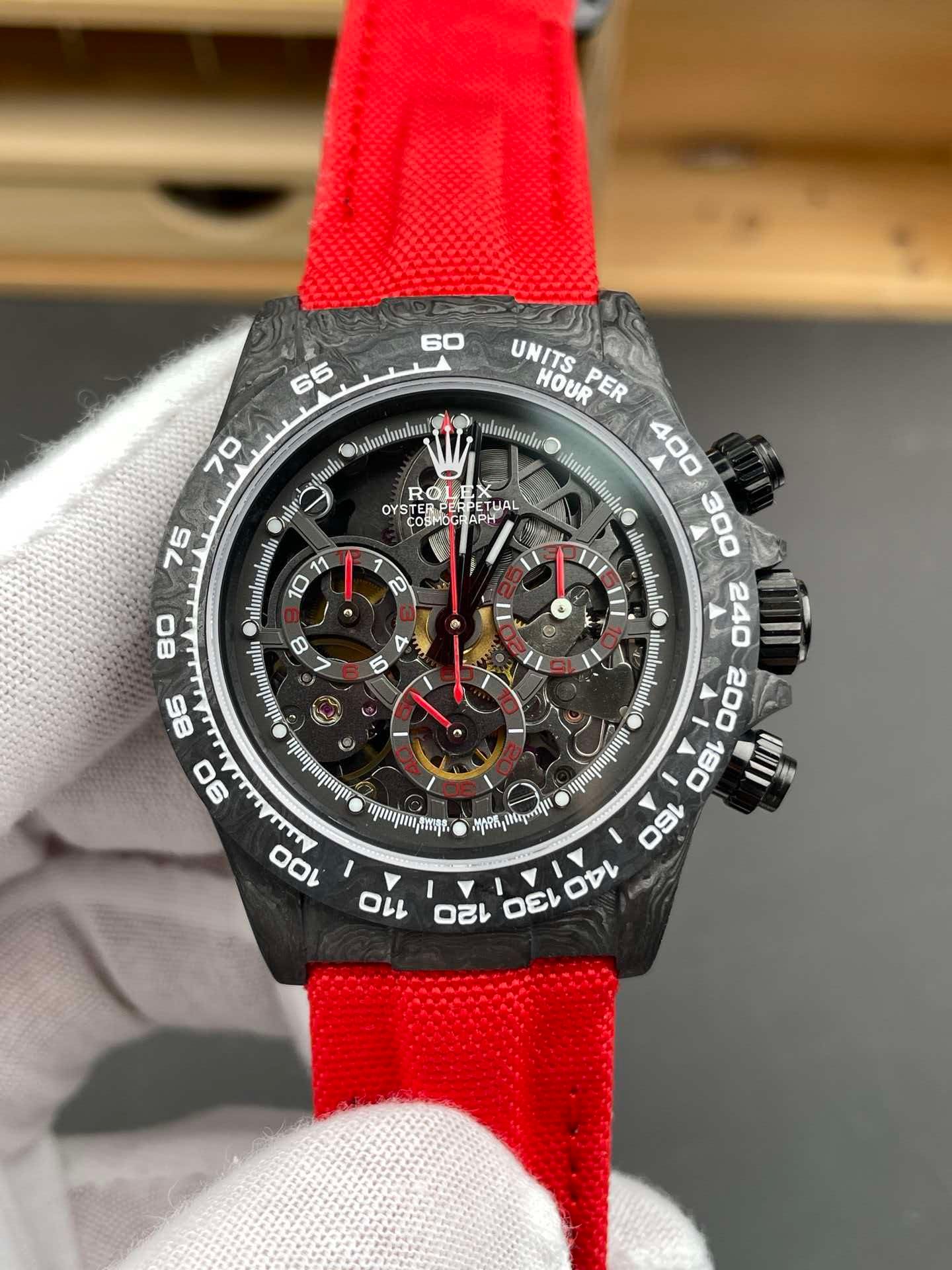 ba84bebf35bff92e63d901d53834ddb4 DIW‑Style Full Skeleton Forged Carbon Daytona 126500 - Image 1