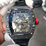 RM055 NTPT Forged Carbon Fiber Red Scale Red Head StyleReplica