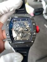 RM055 NTPT Forged Carbon Fiber Red Scale Red Head StyleReplica