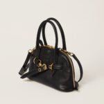 Aventure Nappa Leather Handbag Black - Image 4