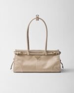 Prada Bonnie Medium Leather Handbag Lilac