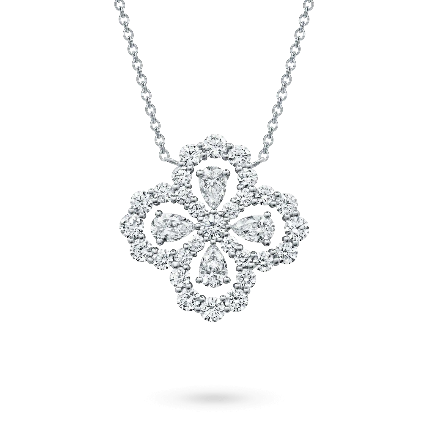 [Eternal Jewelry]LOOP NECKLACE FULL MOTIF DIAMOND 16MM MULTIPLE COLORS - Image 2