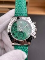 Emerald Green Roman Dial Lizard Strap Daytona