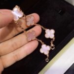 [Eternal Jewelry]CLOVER 5 MOTIFS Pink  AGATE  BRACELET - Image 11
