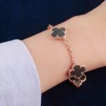 [Eternal Jewelry]CLOVER 5 MOTIF GRAY MOP  BRACELET - Image 7