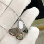 [Eternal Jewelry]LARGE BUTTERFLY SILVER PENDANT DIAMOND NECKLACE - Image 5