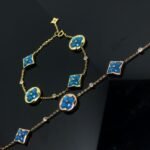 [Eternal Jewelry]STAR AND SUN 4 MOTIF BLUE BRACELET - Image 4