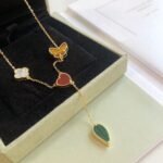 [Eternal Jewelry]LUCKY SPRING 4 MOTIFS ROSE GOLD NECKLACE