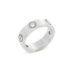 [Eternal Jewelry]LOVE RING 5.5MM 3 DIAMONDS SILVER - Image 2