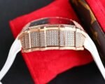 RM35‑01 RAFA Rose‑Gold Tone Case with Lab‑Grown Diamonds, White Fluororubber Strap Skeleton Watch - Image 5