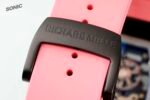 RM035 Americas Black‑Ceramic Case Pink Fluororubber Strap Skeleton Watch - Image 10