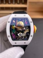 RM‑88 Smiley White Ceramic Case Skeleton Watch
